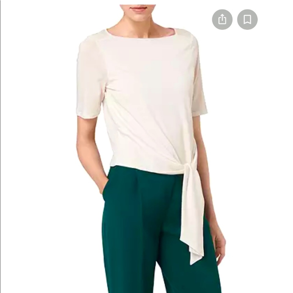 LK Bennet blouse, tie waist detail